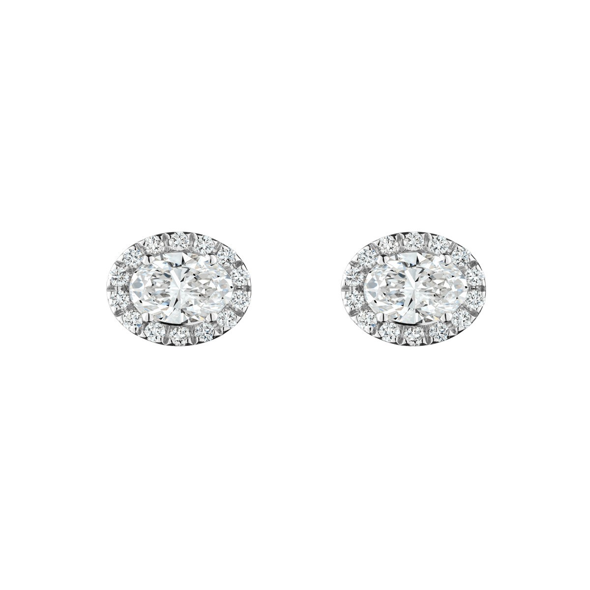 Boucles d'oreilles Lepage Eléanor en or blanc et diamants LEO7D5X4CG