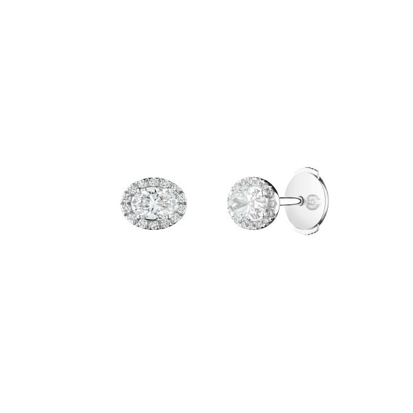 Boucles d'oreilles Lepage Eléanor en or blanc et diamants LEO7D5X4CG