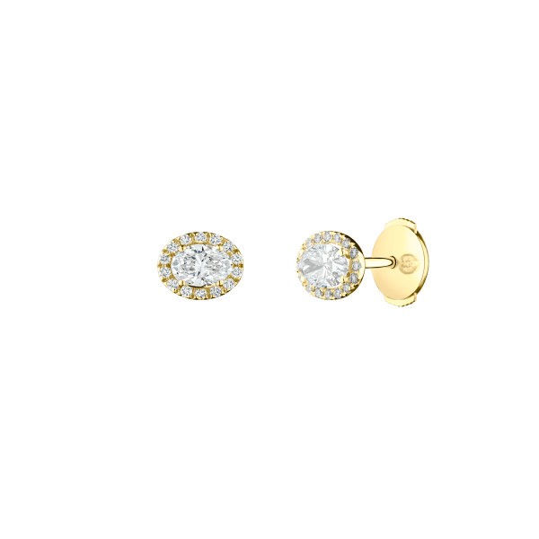 Earrings Lepage Eléanor in yellow gold and diamonds
