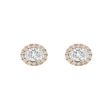 Earrings Lepage Eléanor in yellow gold and diamonds