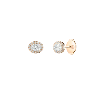 Boucles d'oreilles Lepage Eléanor en or rose et diamants LEO7D5X4CR