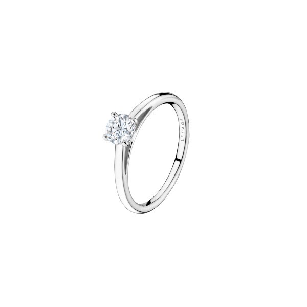 Lepage 1922 white gold and diamond solitaire