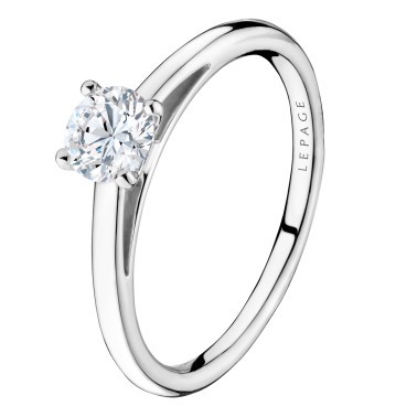 Solitaire Lepage 1922 en or blanc et diamant LES19221D50CG