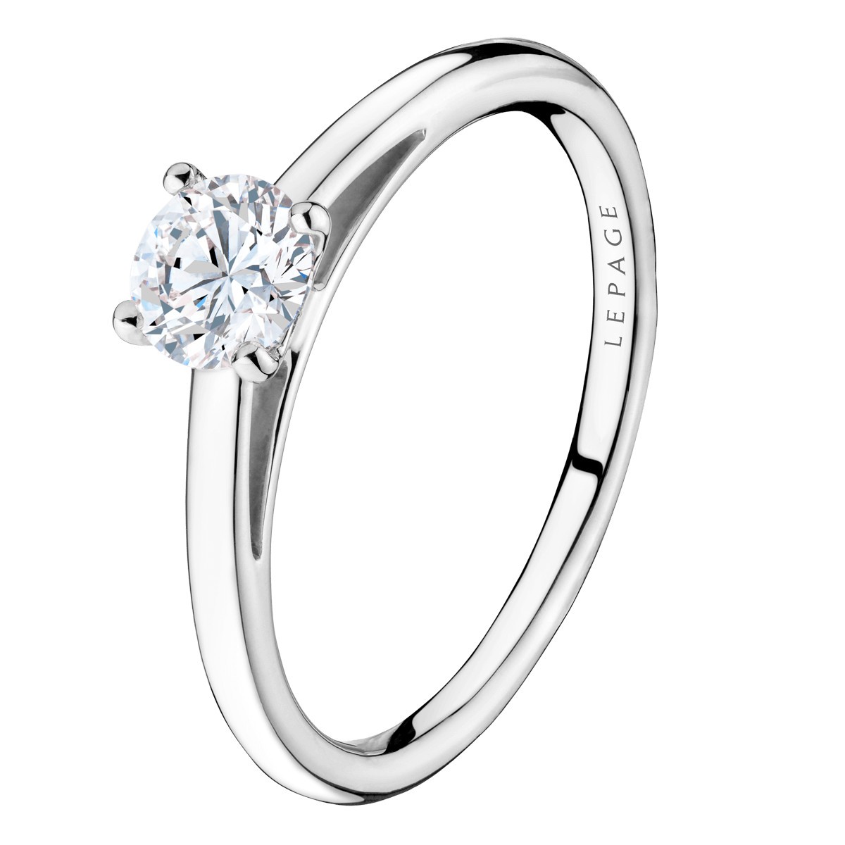 Solitaire Lepage 1922 en or blanc et diamant LES19221D50CG