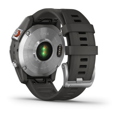 Garmin Epix (Gen 2) Steel silicone strap grey 47 mm