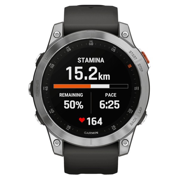 Garmin Epix (Gen 2) Steel silicone strap grey 47 mm