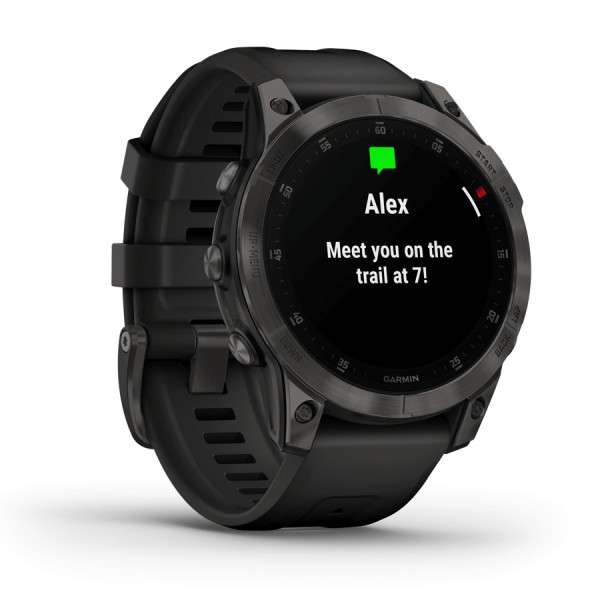 Montre Garmin Epix (Gen 2) 47 Mm - Boîtier Noir, Bracelet Gris, Occasion état Correct