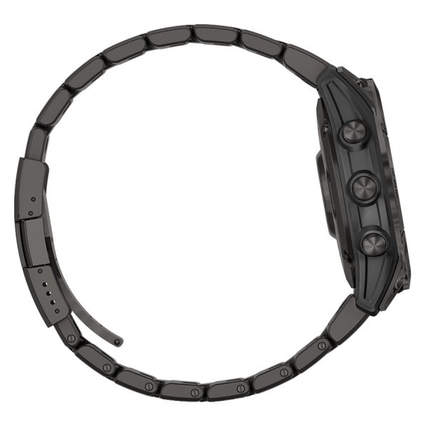 Montre Garmin Fénix 7 Sapphire Solar Titane Carbon Gray DLC bracelet titane Gray DLC 47 mm