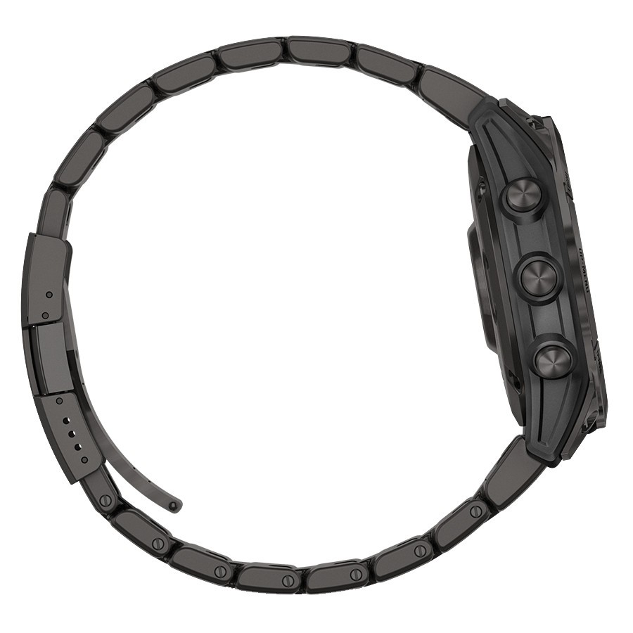 Montre Garmin Fénix 7 Sapphire Solar Titane Carbon Gray DLC bracelet titane Gray DLC 47 mm