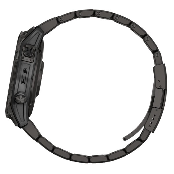Montre Garmin Fénix 7 Sapphire Solar Titane Carbon Gray DLC bracelet titane Gray DLC 47 mm