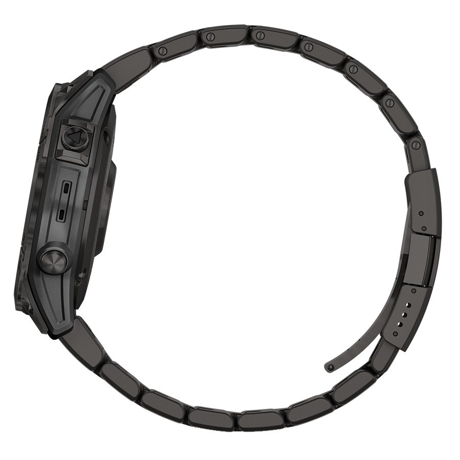 Montre Garmin Fénix 7 Sapphire Solar Titane Carbon Gray DLC bracelet titane Gray DLC 47 mm