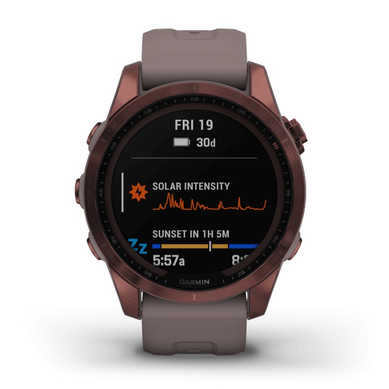 Montre Garmin Fénix 7S Sapphire Solar Bronze 0100253929 Lepage
