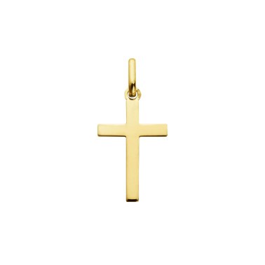 Pendentif Augis Croix Fil Carré en or jaune