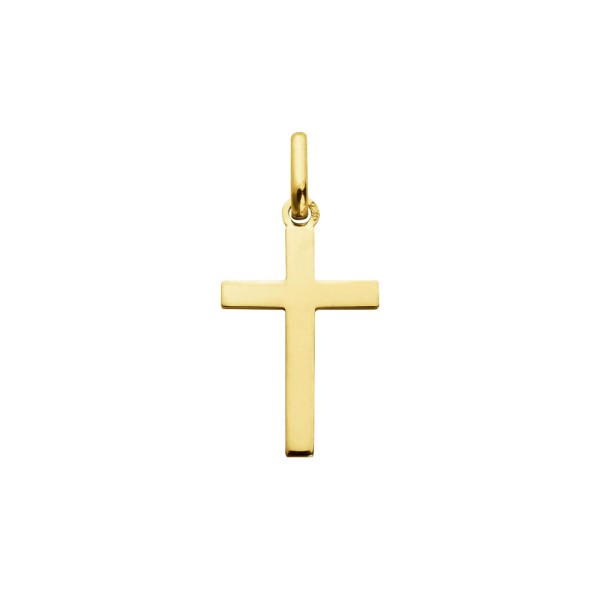 Pendentif Augis Croix Fil Carré en or jaune 16 mm J4997X0000