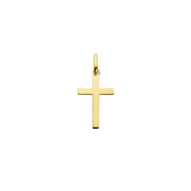 Pendentif Augis Croix Fil Carré en or jaune