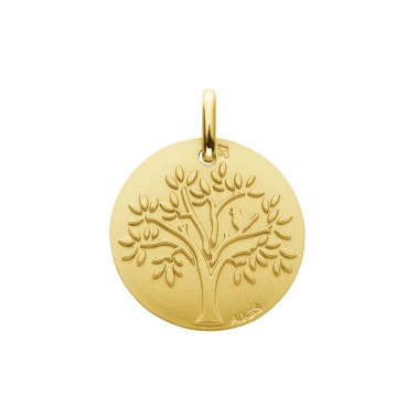 Médaille Augis Arbre de Vie Oiseau en or jaune 18 mm J9030X0000
