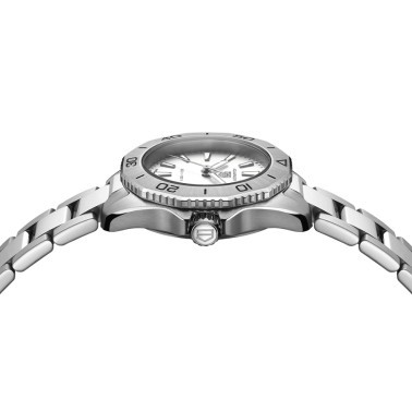 Montre TAG Heuer Aquaracer Professional 200 quartz cadran argent bracelet acier 30 mm