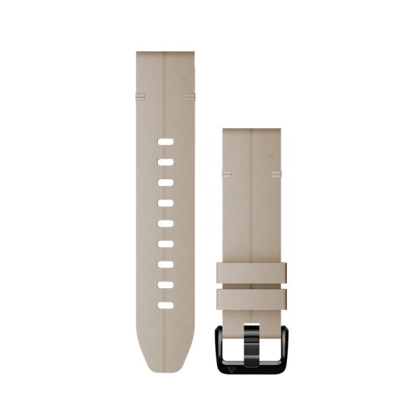 Bracelet Garmin Quickfit 20 mm cuir Beige Crème