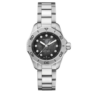 Montre TAG Heuer Aquaracer Professional 200 automatique index diamants cadran noir 30 mm WBP2410.BA0622