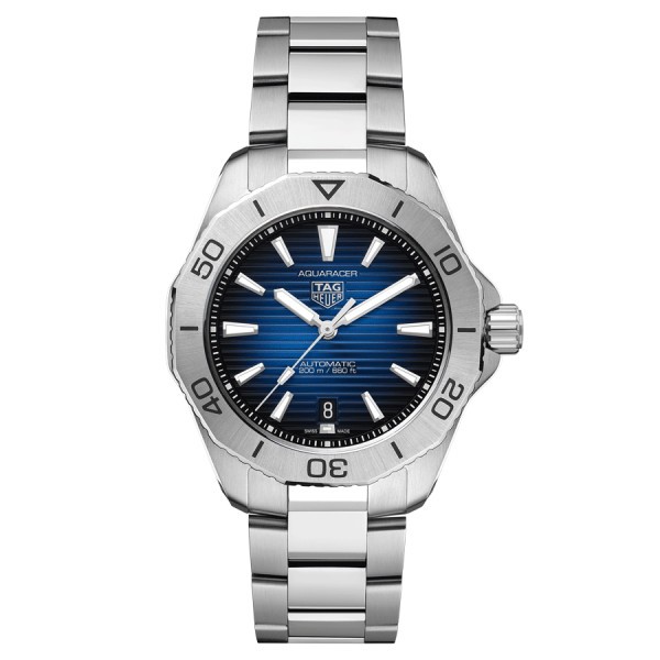 TAG Heuer Aquaracer Professional 200 automatic watch blue dial steel bracelet 40 mm WBP2111.BA0627