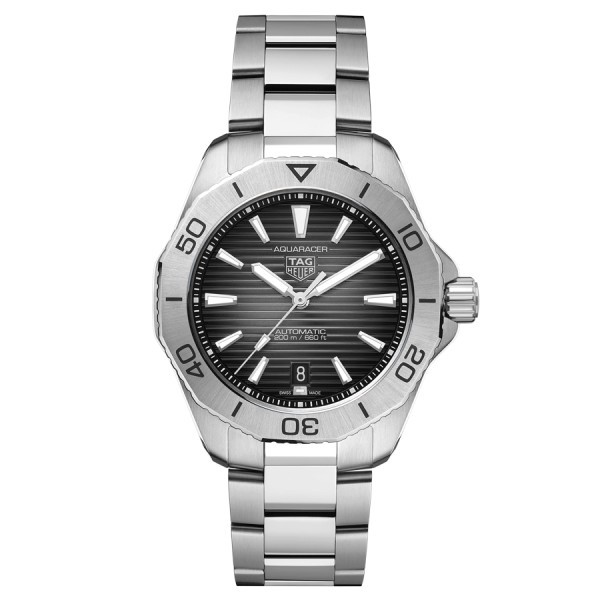 TAG Heuer Aquaracer Professional 200 automatic watch black dial steel bracelet 40 mm WBP2110.BA0627