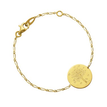 Bracelet Augis Arbre aux Cœurs en or jaune