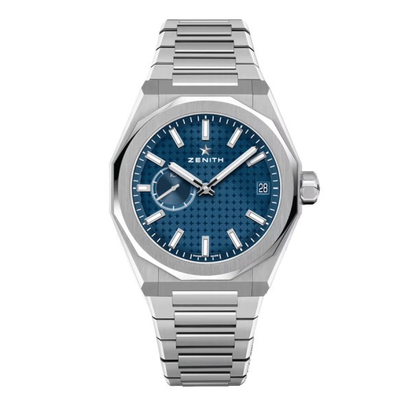 Zenith Defy Skyline El-Primero automatic watch blue dial steel bracelet 41 mm