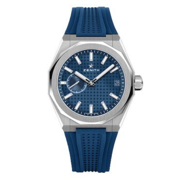 Zenith Defy Skyline El-Primero automatic watch blue dial steel bracelet 41 mm