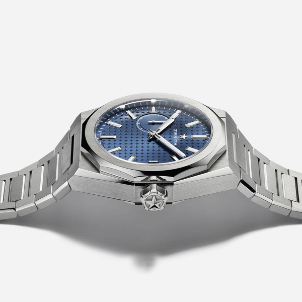 Zenith Defy Skyline El-Primero automatic watch blue dial steel bracelet 41 mm