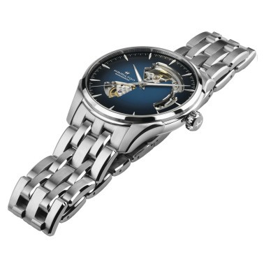Hamilton Jazzmaster Open Heart Auto watch blue dial steel bracelet 40 mm H32675140