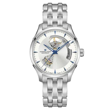 Hamilton Jazzmaster Open Heart Auto watch silver dial steel bracelet 40 mm H32675150