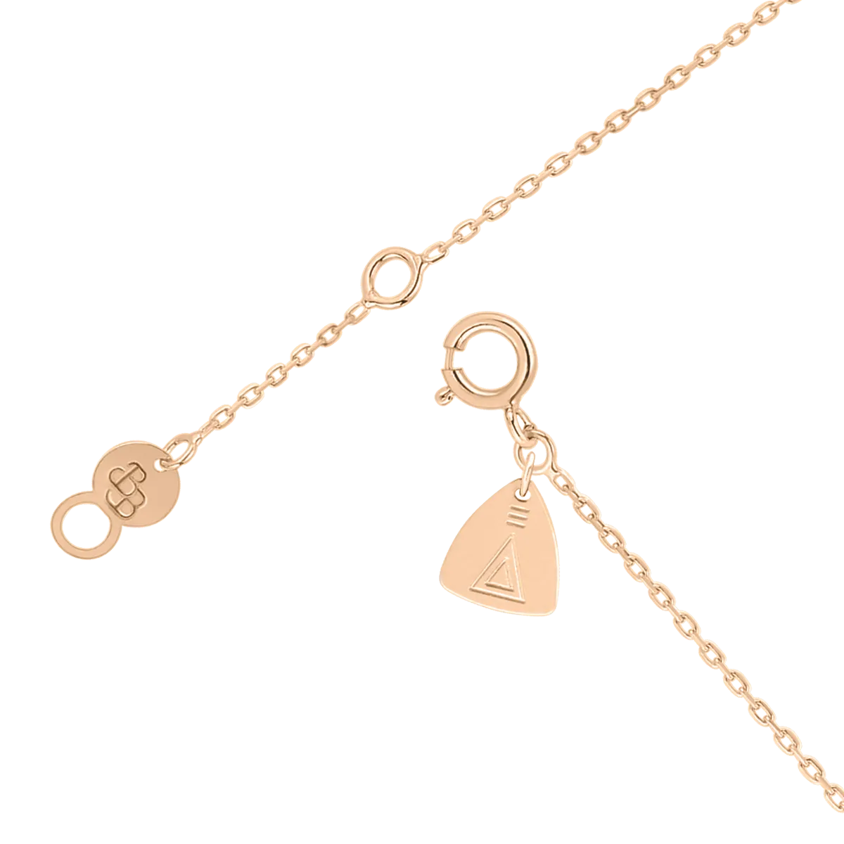 Necklace Lepage x La Blonde et La Brune Polka 1922 in pink gold and onyx