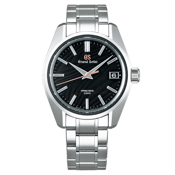 Grand Seiko Heritage 44GS Limited Edition 55th Anniversary Spring Drive watch black dial steel bracelet 40 mm