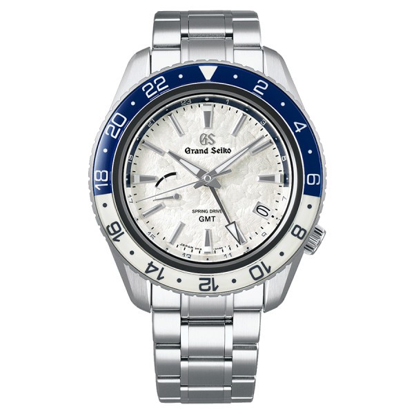 Grand Seiko Sport Spring Drive GMT 20th anniversary watch white dial steel bracelet 44 mm
