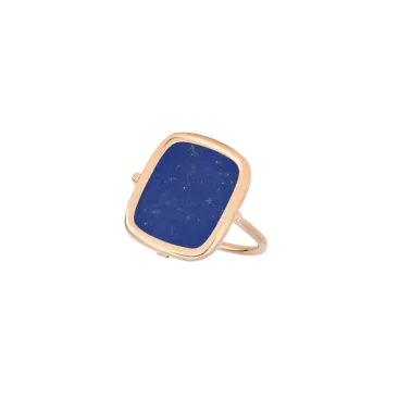 Bague Ginette NY Antique Ring en or rose et lapis-lazuli RANTL