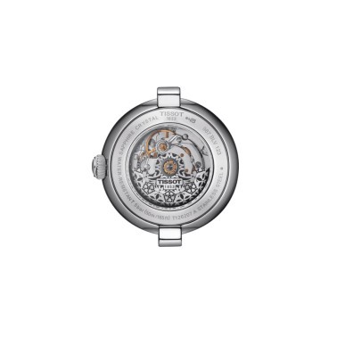 Montre Tissot Bellissima automatique cadran blanc bracelet acier 29 mm T126.207.11.013.00