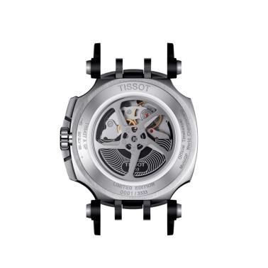 Tissot T-Sport T-Race MotoGP Automatic Chronograph black dial black leather strap 45 mm T115.427.27.057.01