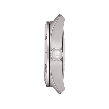 Montre Tissot T-Sport PRS 516 Powermatic 80 cadran argent bracelet cuir brun 42 mm T131.430.16.032.00