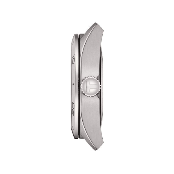 Montre Tissot T-Sport PRS 516 Powermatic 80 cadran argent bracelet cuir brun 42 mm T131.430.16.032.00