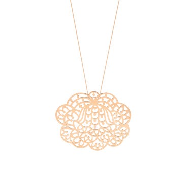 Collier Ginette NY Lotus Jumbo en or rose - LO001