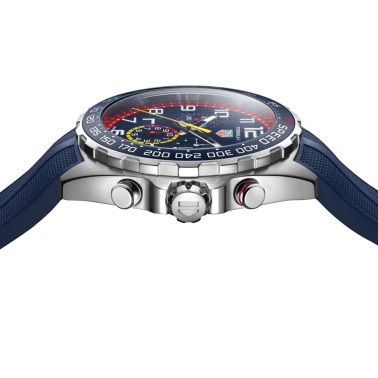 TAG Heuer Formula 1 Special Edition Red Bull Racing watch quartz blue dial blue rubber strap 43 mm CAZ101AL.FT8052