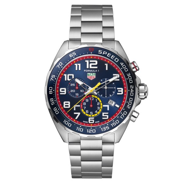 Montre TAG Heuer Formula 1 Edition Spéciale Red Bull Racing quartz cadran bleu bracelet acier 43 mm CAZ101AL.BA0842