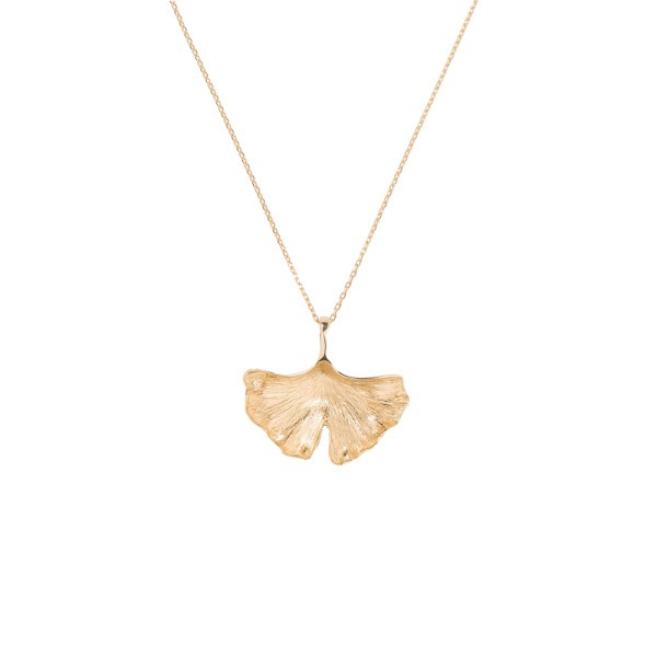 Ginkgo pendant Aurélie Bidermann in yellow gold