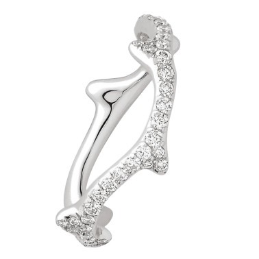 Dior Bois de Rose ring in white gold and diamond pavement