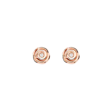 Puces Dior Rose Couture petit modèle en or rose et diamants JRCO95002