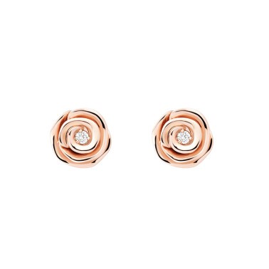 Puces Dior Rose Couture petit modèle en or rose et diamants