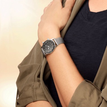 Montre Longines Heritage Diver automatique cadran noir bracelet maille milanaise 36 mm L3.374.4.50.6