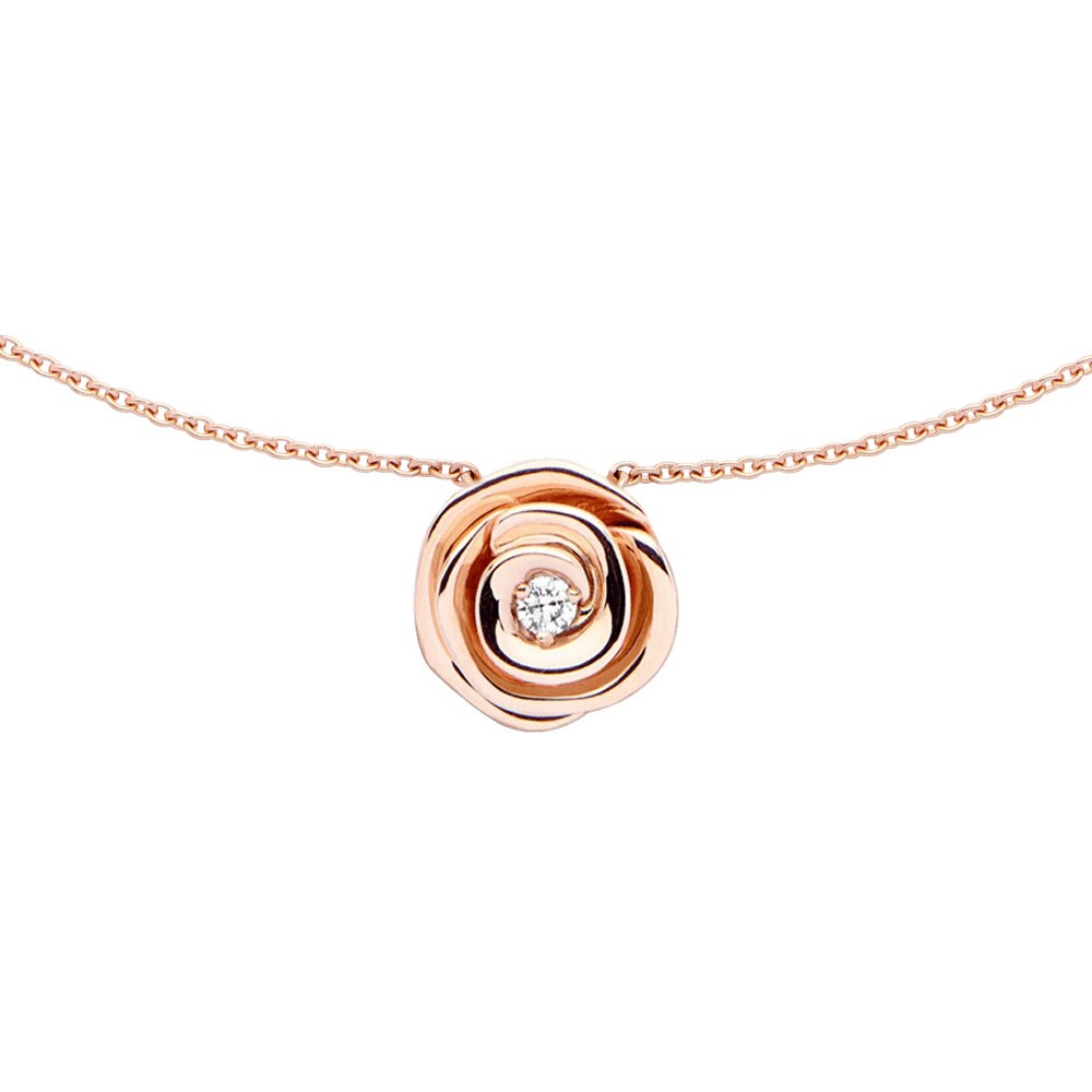 Dior|JEWERLY (B2023WOMC M307) Dior Rose Couture large necklace in pink gold and diamond