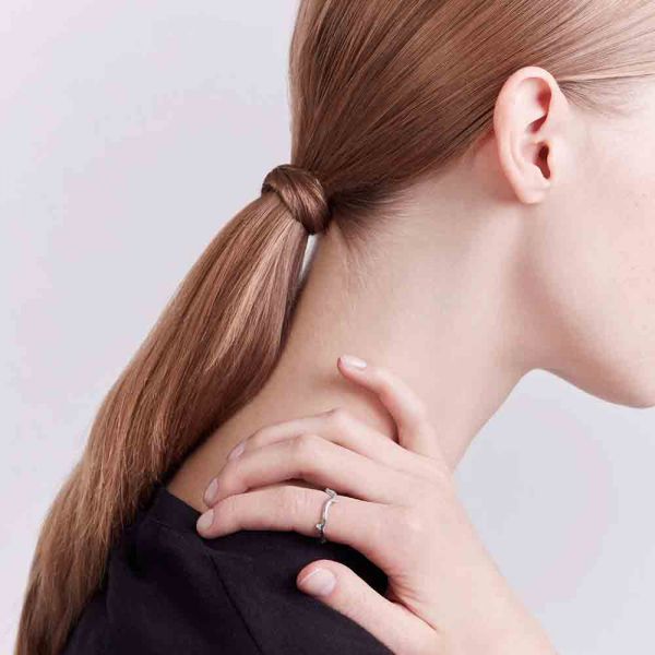 Bague bois online de rose