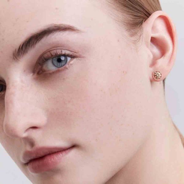 Earring Dior rose gold and diamond JRDV95098 Lepage
